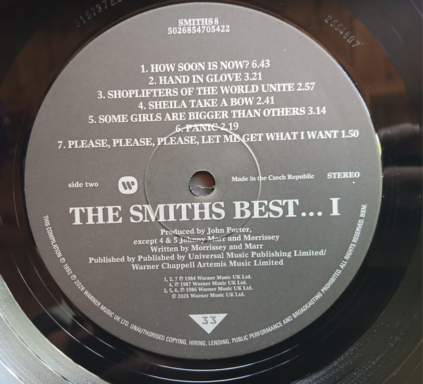 The Smiths - Best... I | WEA (SMITHS 8) - 4