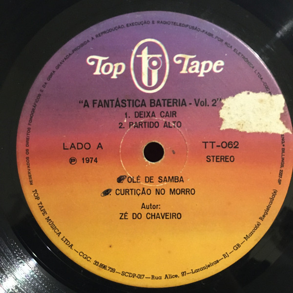 A Fantástica Bateria - A Fantástica Bateria - Vol. 2 | Top Tape (TT-062) - 3