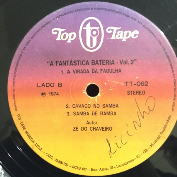 A Fantástica Bateria - A Fantástica Bateria - Vol. 2 | Top Tape (TT-062) - 4