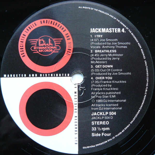 Various - Jackmaster 4 | Westside Records (JACKLP 504) - 7 Various - Jackmaster 4 | Westside Records (JACKLP 504) - 7