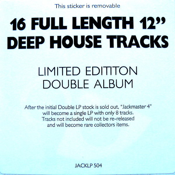 Various - Jackmaster 4 | Westside Records (JACKLP 504) - 2 Various - Jackmaster 4 | Westside Records (JACKLP 504) - 2