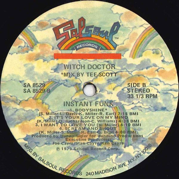 Instant Funk - Witch Doctor | Salsoul Records (SA 8529) - 4 Instant Funk - Witch Doctor | Salsoul Records (SA 8529) - 4