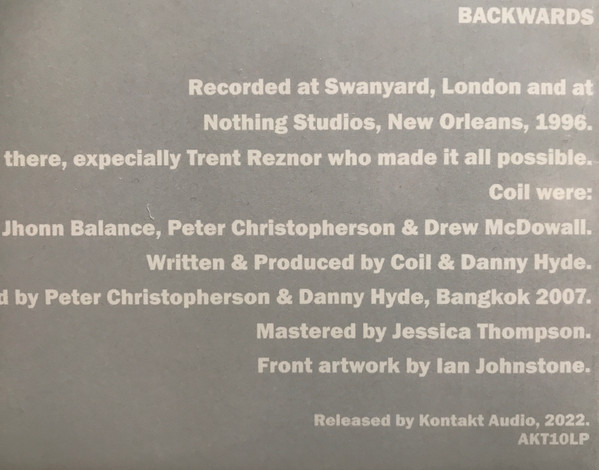 Coil - The New Backwards | Kontakt Audio (AKT11LP) - 4 Coil - The New Backwards | Kontakt Audio (AKT11LP) - 4