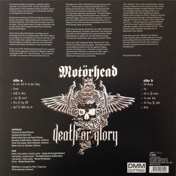 Motörhead - Death Or Glory | Vinyl Passion (VP 80029) Motörhead - Death Or Glory | Vinyl Passion (VP 80029)