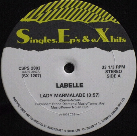 Labelle / Silver Convention - Lady Marmalade / Get Up And Boogie (That's Right) | Singles, Ep's & eXhits (CSPS 2803) - 2