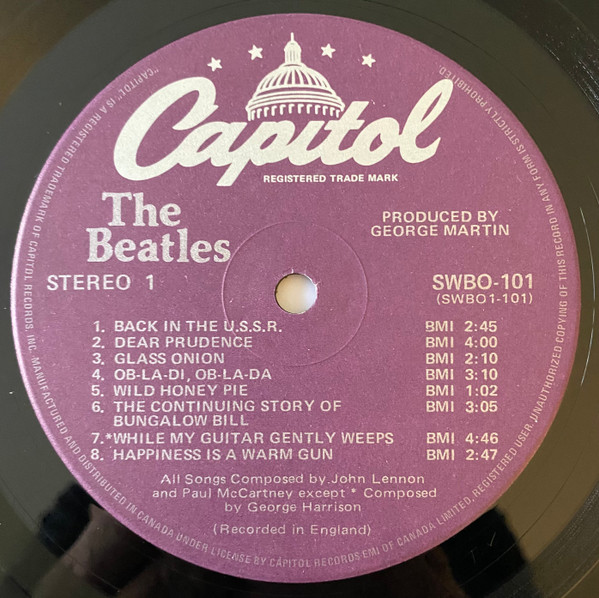 The Beatles - The Beatles (2LP) [Vinyl] | Capitol Records (SWBO 101) - 4