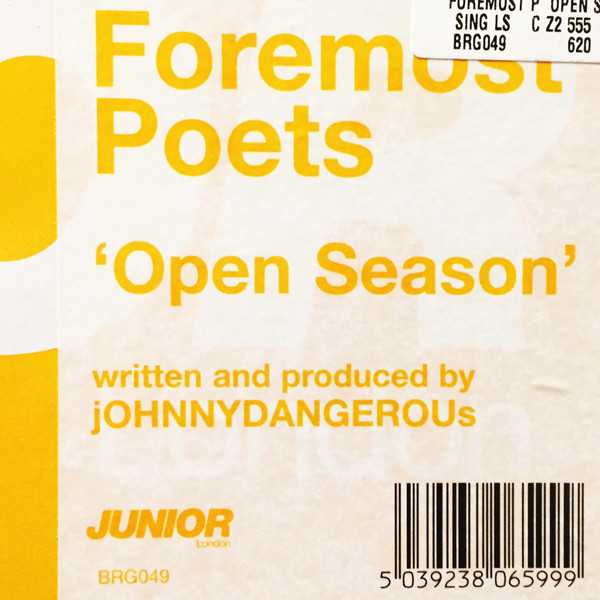 Foremost Poets - Open Season | Junior London (BRG049) - 5