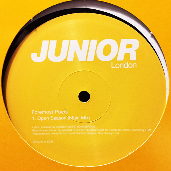 Foremost Poets - Open Season | Junior London (BRG049) - 2