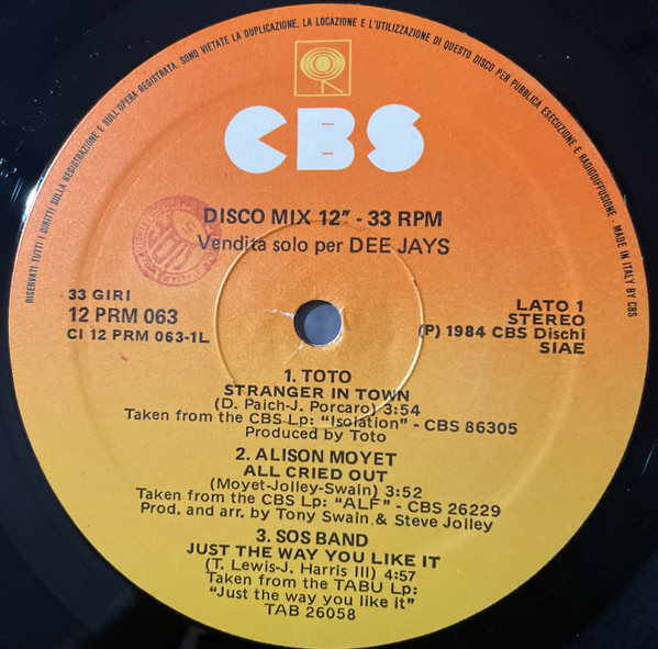 Various - Only For Dee Jays | CBS (12 PRM 063)