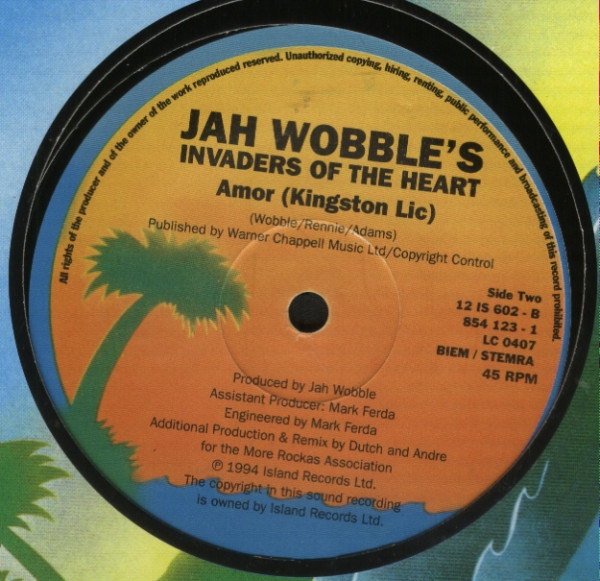 Jah Wobble's Invaders Of The Heart - Amor | Island Records (12 IS 602) - 4