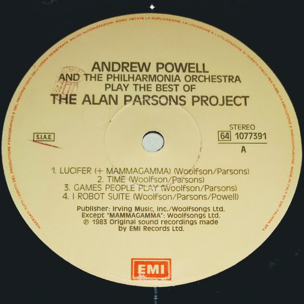 Andrew Powell And Philharmonia Orchestra - Play The Best Of The Alan Parsons Project | EMI (64 1077391) - 3