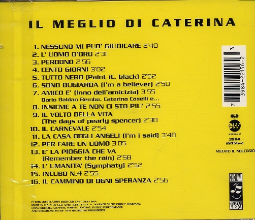 Caterina Caselli - Il Meglio Di Caterina Caselli | CGD East West (3984 22156-2) - 2