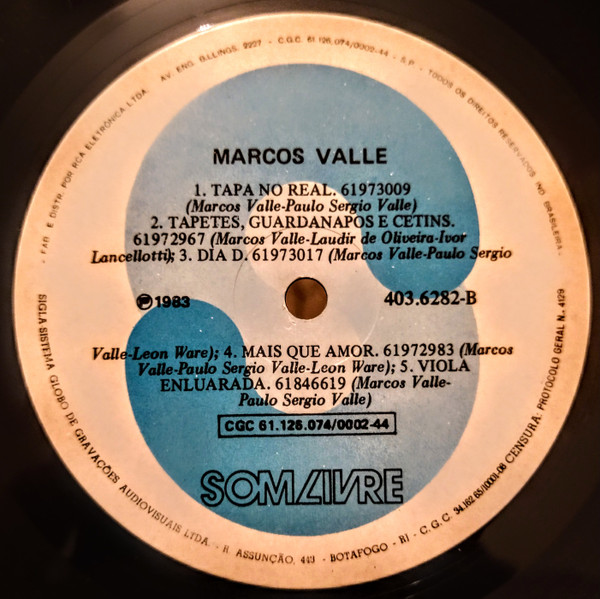 Marcos Valle - Marcos Valle | Som Livre (403.6282) - 4