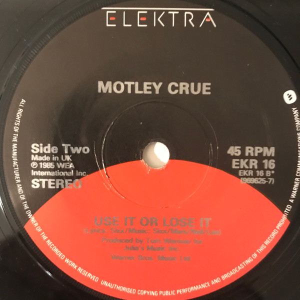 Mötley Crüe - Smokin' In The Boys Room | Elektra (EKR 16) - 4