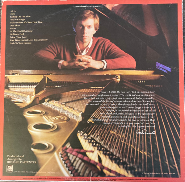 Carpenters - Voice Of The Heart [Vinyl] | A&M Records (SP-4954) - 2