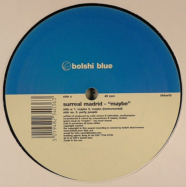 Surreal Madrid - Maybe | Bolshi Blue (BBLUET 3) - main