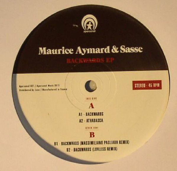 Maurice Aymard & Sasse - Backwards | Apersonal Music (Apersonal 021) - main Maurice Aymard & Sasse - Backwards | Apersonal Music (Apersonal 021) - main