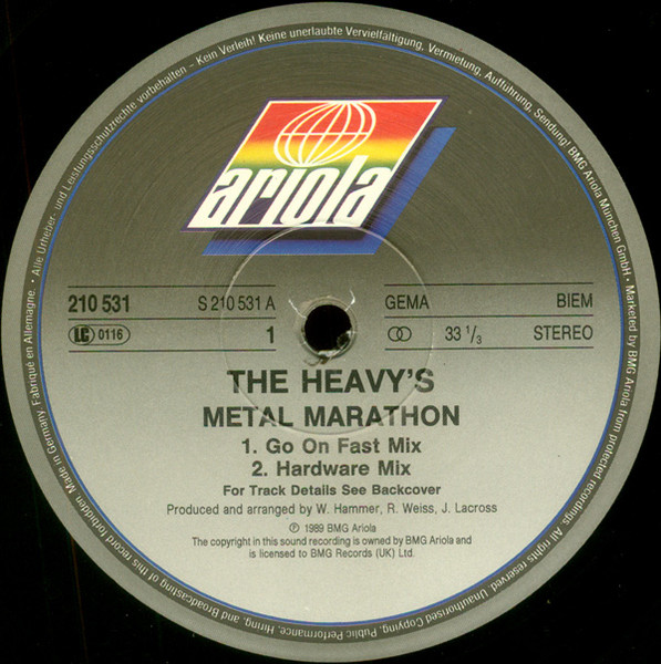 The Heavys - Metal Marathon | Ariola (210 531) - 2