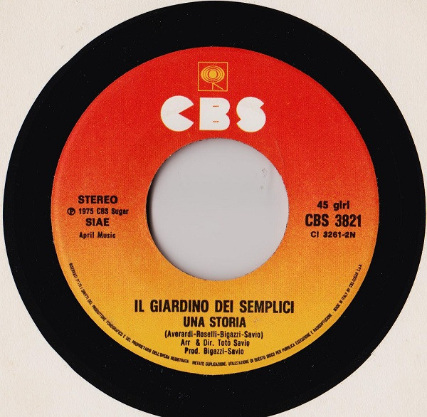 Il Giardino Dei Semplici - Tu, Ca Nun Chiagne | CBS (CBS 3821) - 4