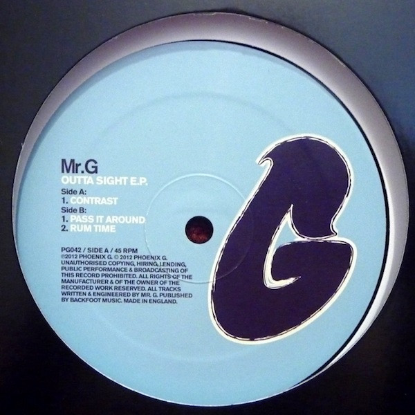 Mr. G - Outta Sight E.P. | Phoenix G. (PG042)