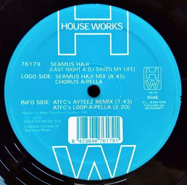 Seamus Haji - Last Night A DJ Saved My Life | House Works (76179) - 2