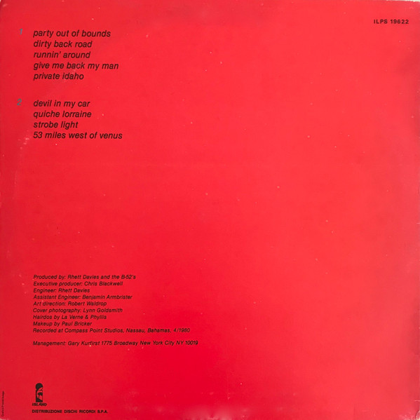 The B-52's - Wild Planet | Island Records (ILPS 19622) - 2