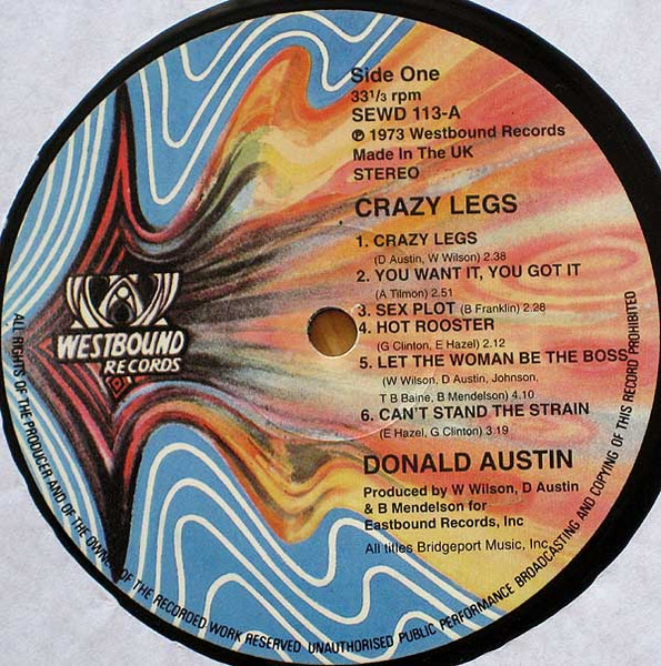 Donald Austin - Crazy Legs | Westbound Records (SEWD 113) - 2