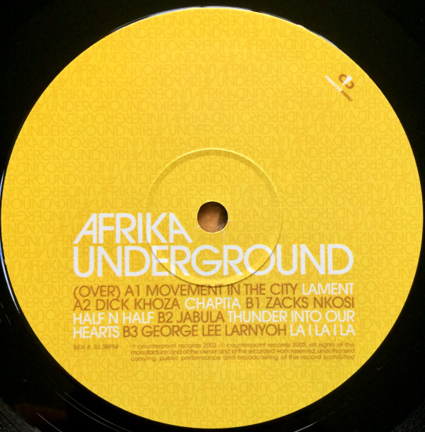Various - Afrika Underground | Counterpoint Records (CRLP015) - 6 Various - Afrika Underground | Counterpoint Records (CRLP015) - 6