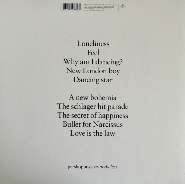Pet Shop Boys - Nonetheless | Parlophone (5054197903588) - 2