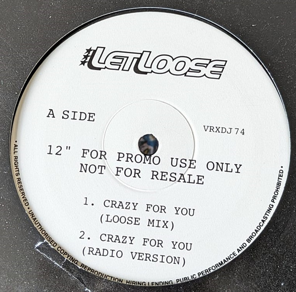 Let Loose - Crazy For You | Vertigo (VRXDJ 74) - main