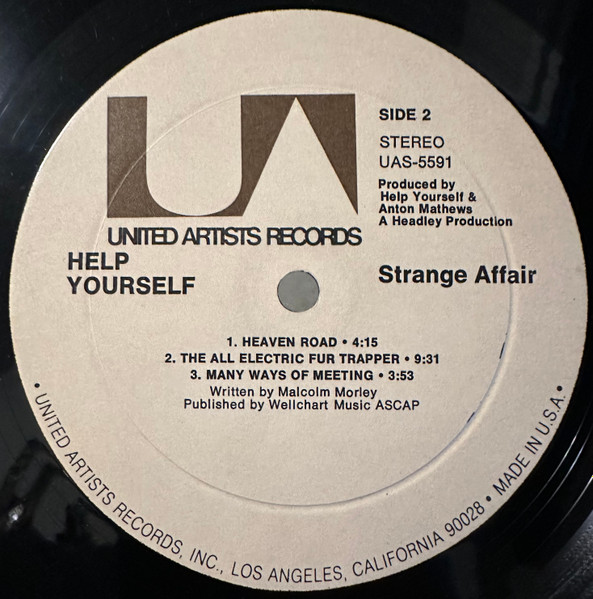 Help Yourself - Strange Affair | United Artists Records (UAS-5591) - 4