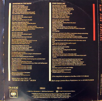 Bruce Springsteen - Dancing In The Dark (Extended Version) | CBS (TA4436) - 2