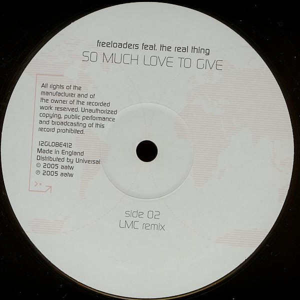 Freeloaders Feat. The Real Thing - So Much Love To Give | All Around The World (12GLOBE412) - 4 Freeloaders Feat. The Real Thing - So Much Love To Give | All Around The World (12GLOBE412) - 4