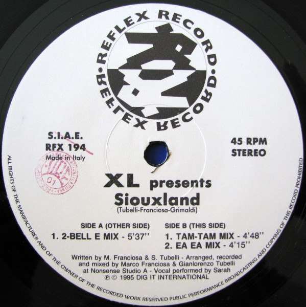 XL - Siouxland | Reflex Records (RFX 194)