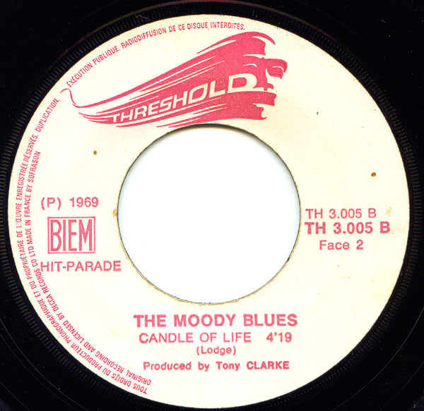 The Moody Blues - Melancholy Man / Candle Of Life | Threshold (TH 3005) - 4