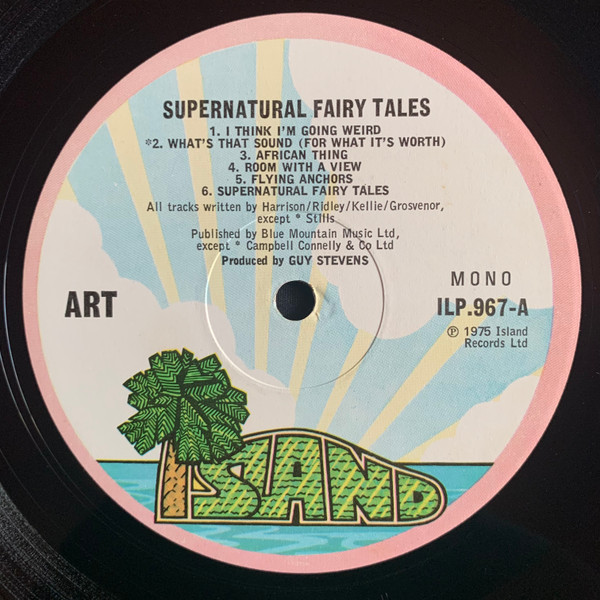 Art - Supernatural Fairy Tales | Island Records (ILP 967) - 2