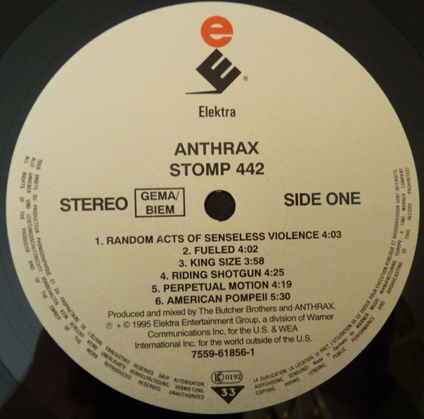 Anthrax - Stomp 442 | Elektra (7559-61856-1) - 3