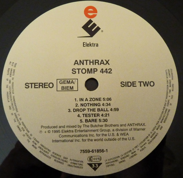 Anthrax - Stomp 442 | Elektra (7559-61856-1) - 4