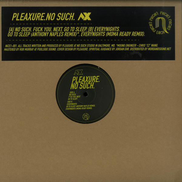 Pleaxure - No Such | NiCE1 (NICE1-01)