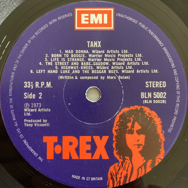 T. Rex - Tanx | T. Rex (BLN 5002) - 4 T. Rex - Tanx | T. Rex (BLN 5002) - 4