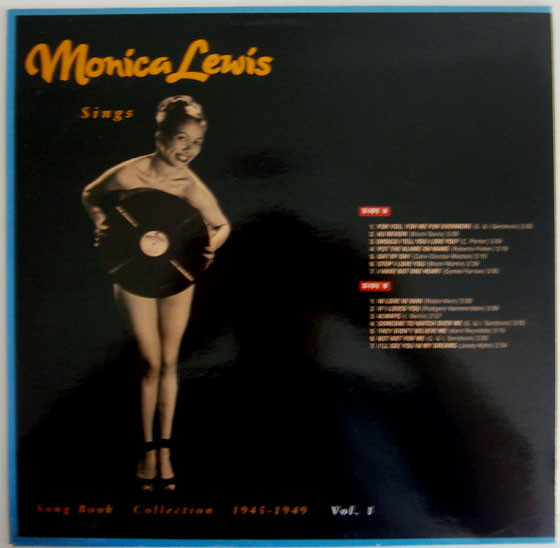 Monica Lewis - Sings Song Book Collection 1945 - 1949 Vol. 1 | Not On Label (MLP-1) - 2