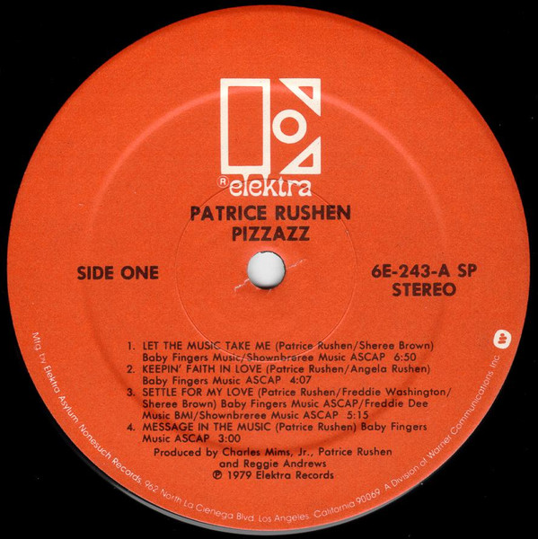 Patrice Rushen - Pizzazz | Elektra (6E-243) - 3