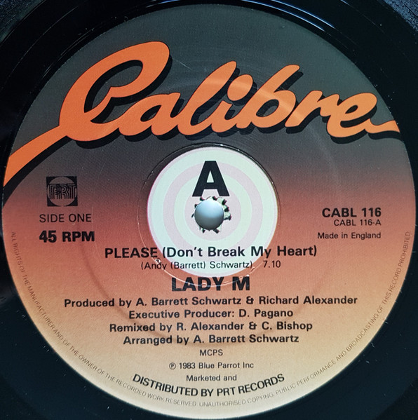 Lady M - Please (Don't Break My Heart) | Calibre (CABL 116) - main
