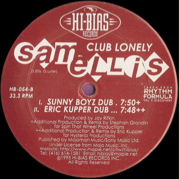 Sam Ellis - Club Lonely | Hi-Bias Records (HB-054) - 2
