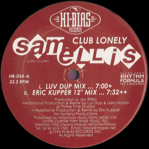 Sam Ellis - Club Lonely | Hi-Bias Records (HB-054) - main