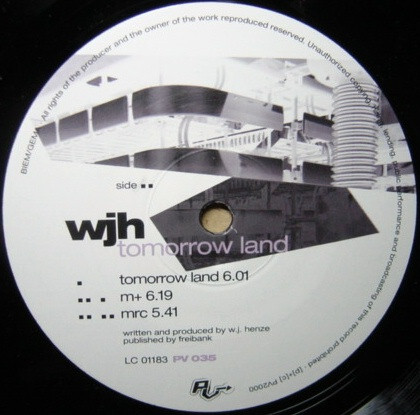 Jörg Henze - Tomorrow Land | PV (PV035)