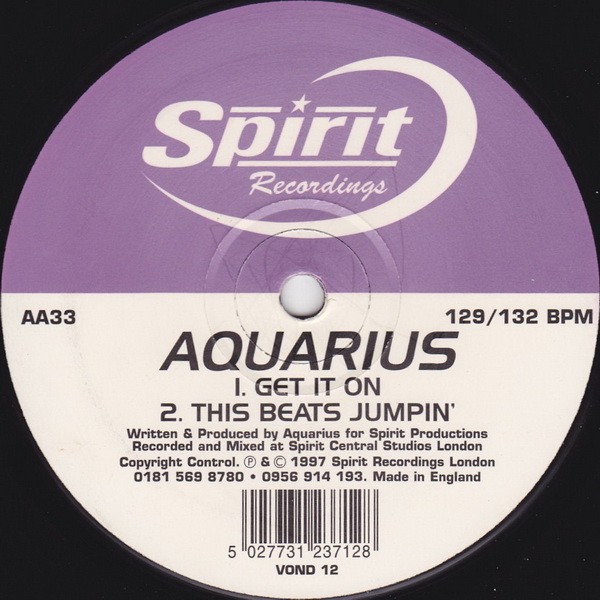 Aquarius - Keep It Comin' | Spirit Recordings (VOND 12) - 2