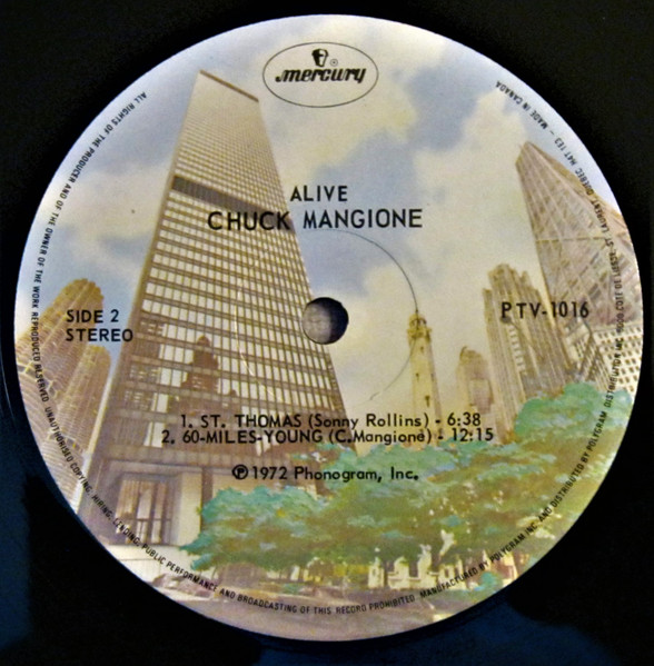 Chuck Mangione Quartet - Alive! | Mercury (PTV-1016) - 4