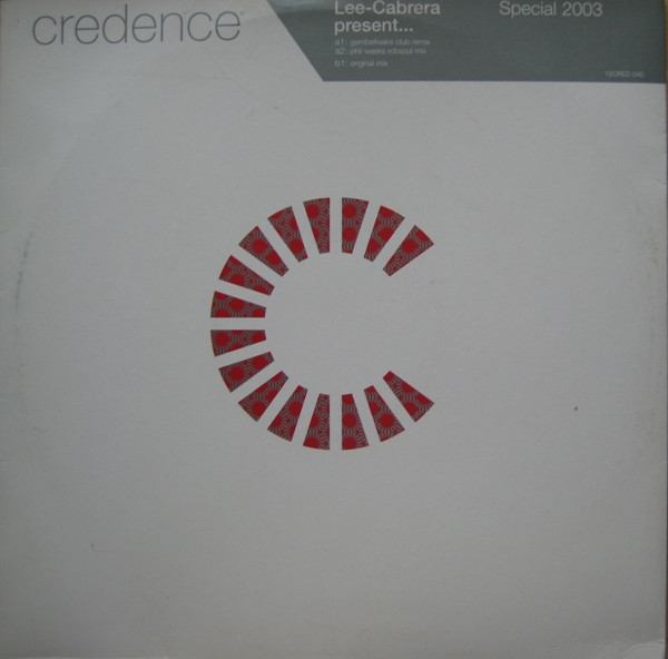 Lee-Cabrera - Special 2003 | Credence (12cred040) Lee-Cabrera - Special 2003 | Credence (12cred040)
