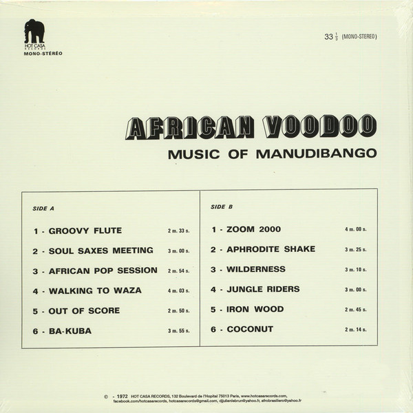 Manu Dibango - African Voodoo | Hot Casa Records (HC63) - 2